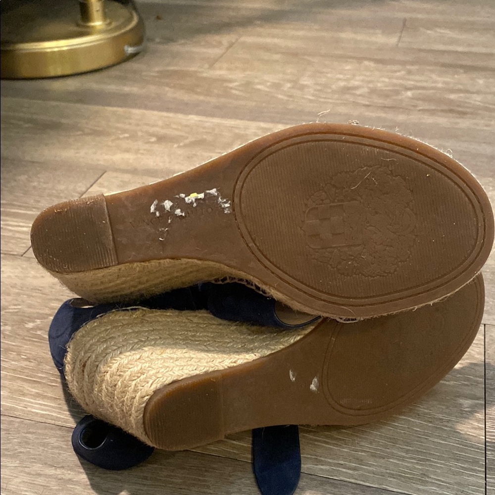 Vince Camuto Women's Navy Espadrille Sandals Ankle Ties women’s size 6M - Picture 6 of 6
